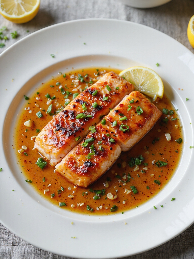 crispy honey garlic salmon