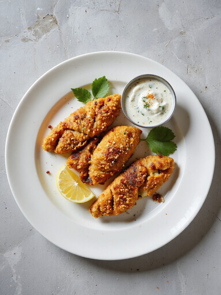crispy indian spiced fish