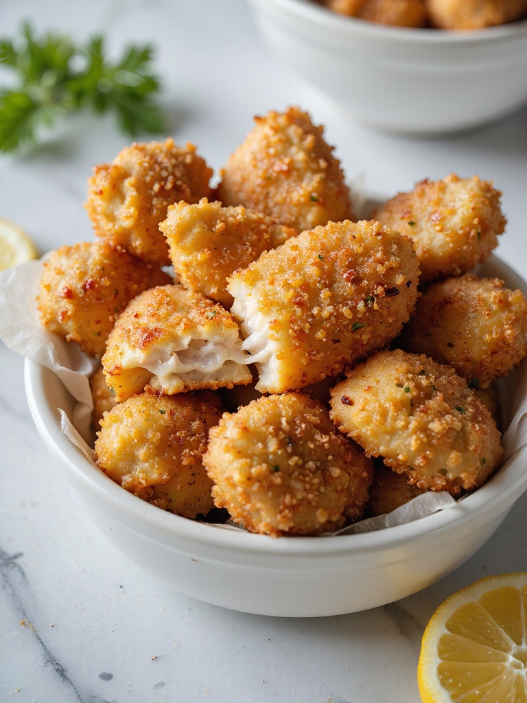 crispy juicy air fryer nuggets