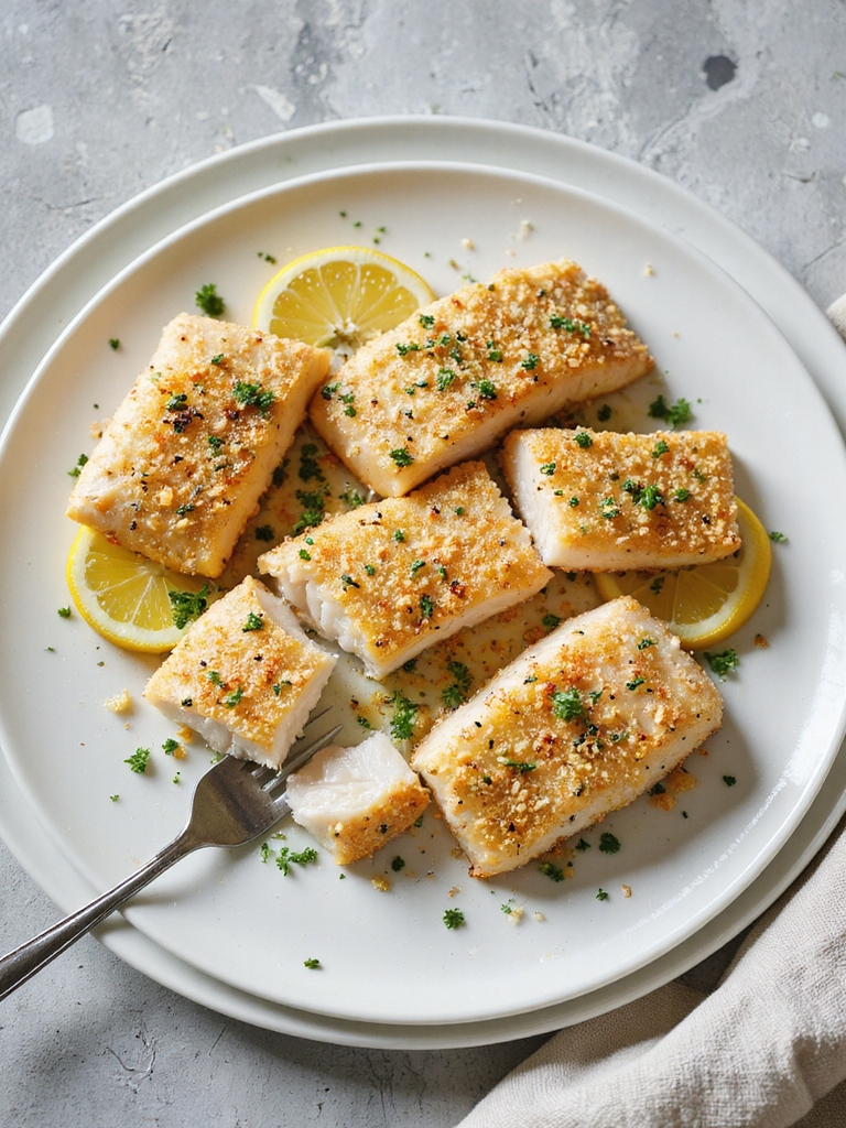 crispy parmesan cod fillets