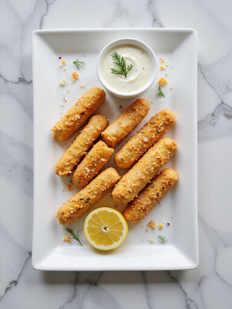 crispy parmesan fish sticks