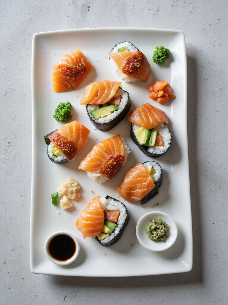 crispy salmon skin sushi