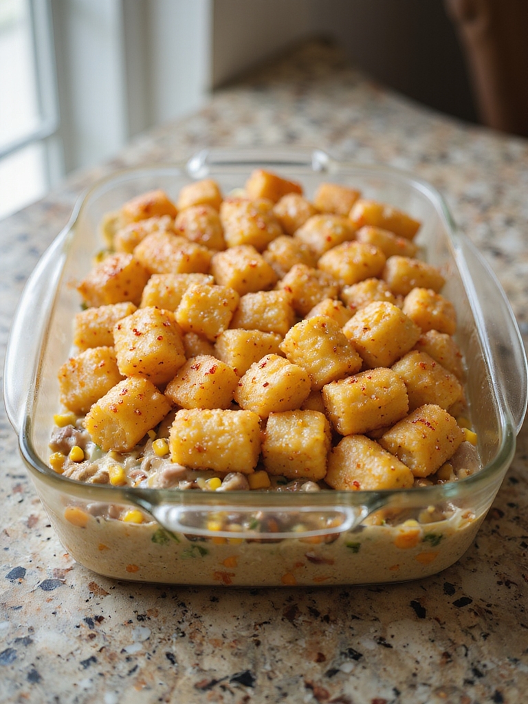 crispy tater tot casserole
