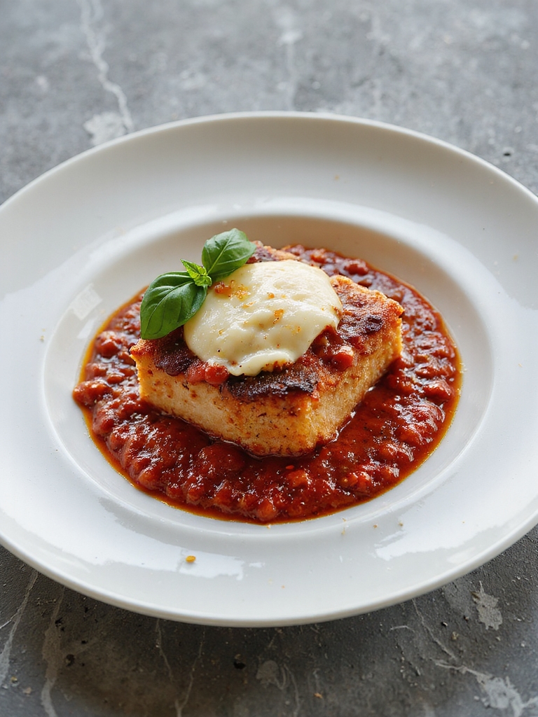cubed steak marinara parmesan