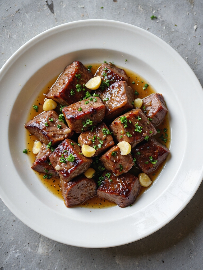 decadent garlic butter steak bites
