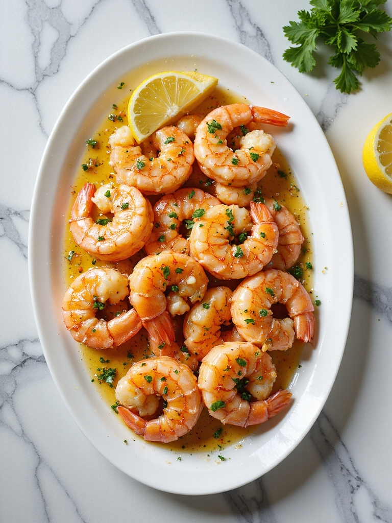 delicious garlic butter shrimp