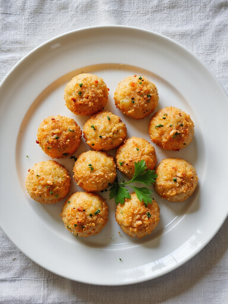 delicious herb parmesan shrimp balls