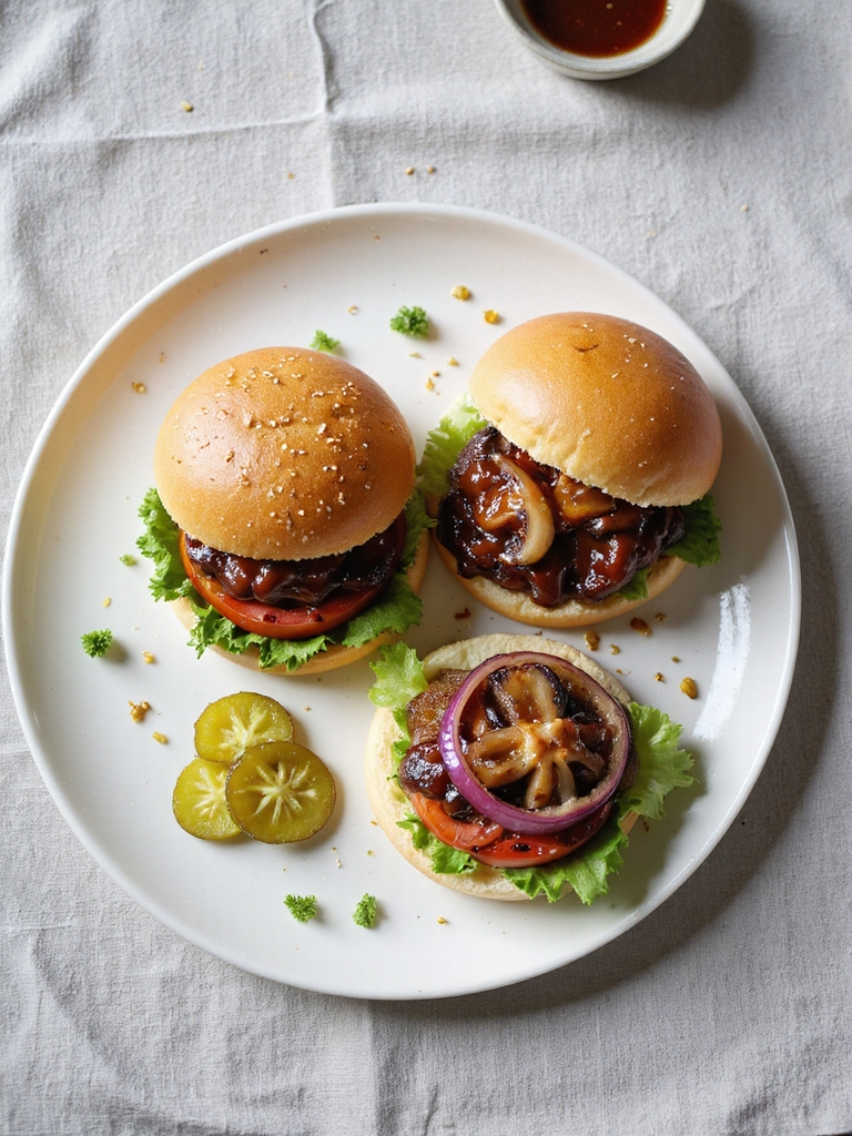 delicious plant based mushroom sliders