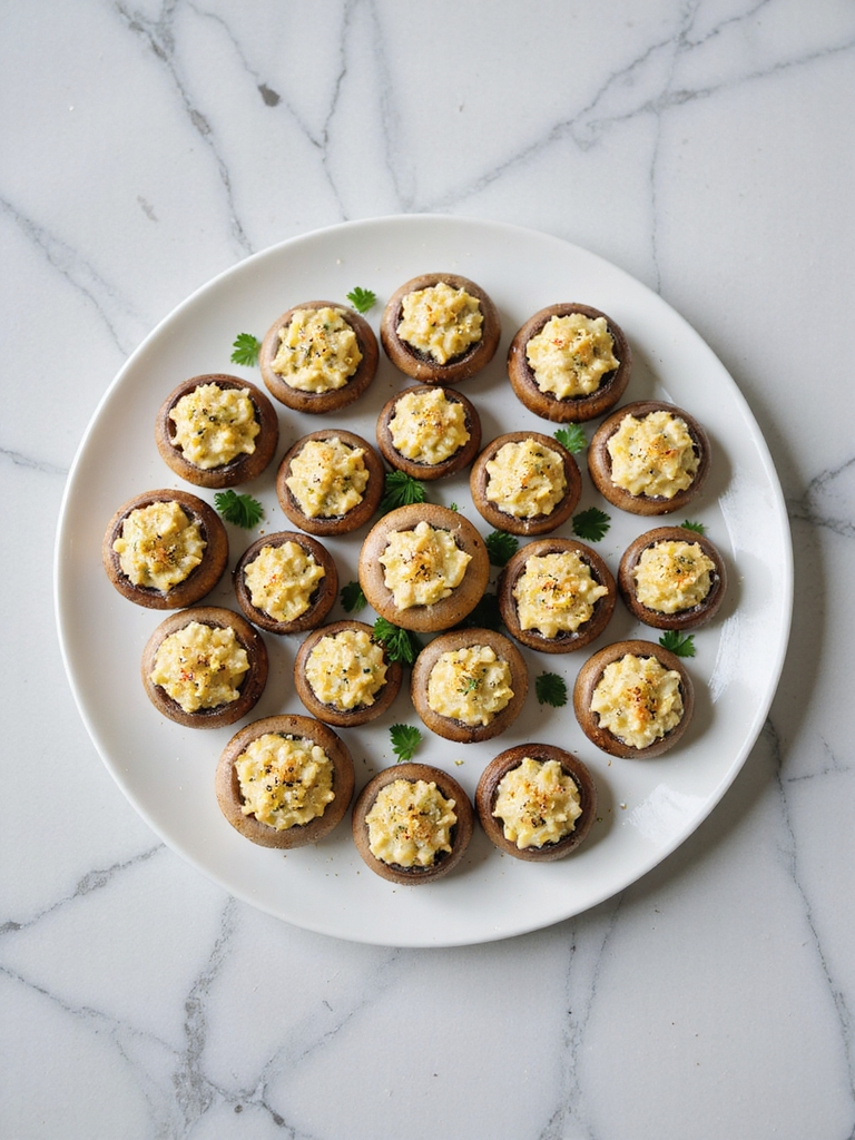 delicious stuffed mushroom appetizer