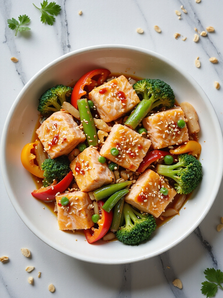 easy healthy salmon stir fry