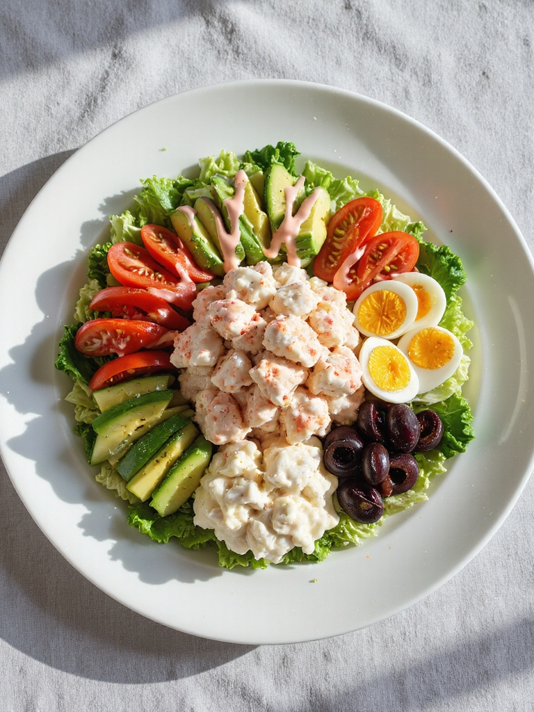 elegant crab salad preparation