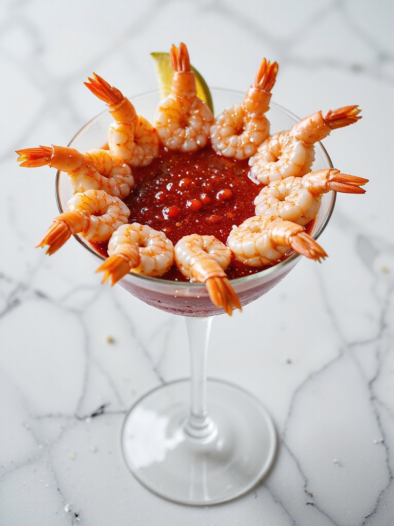 elegant shrimp cocktail preparation
