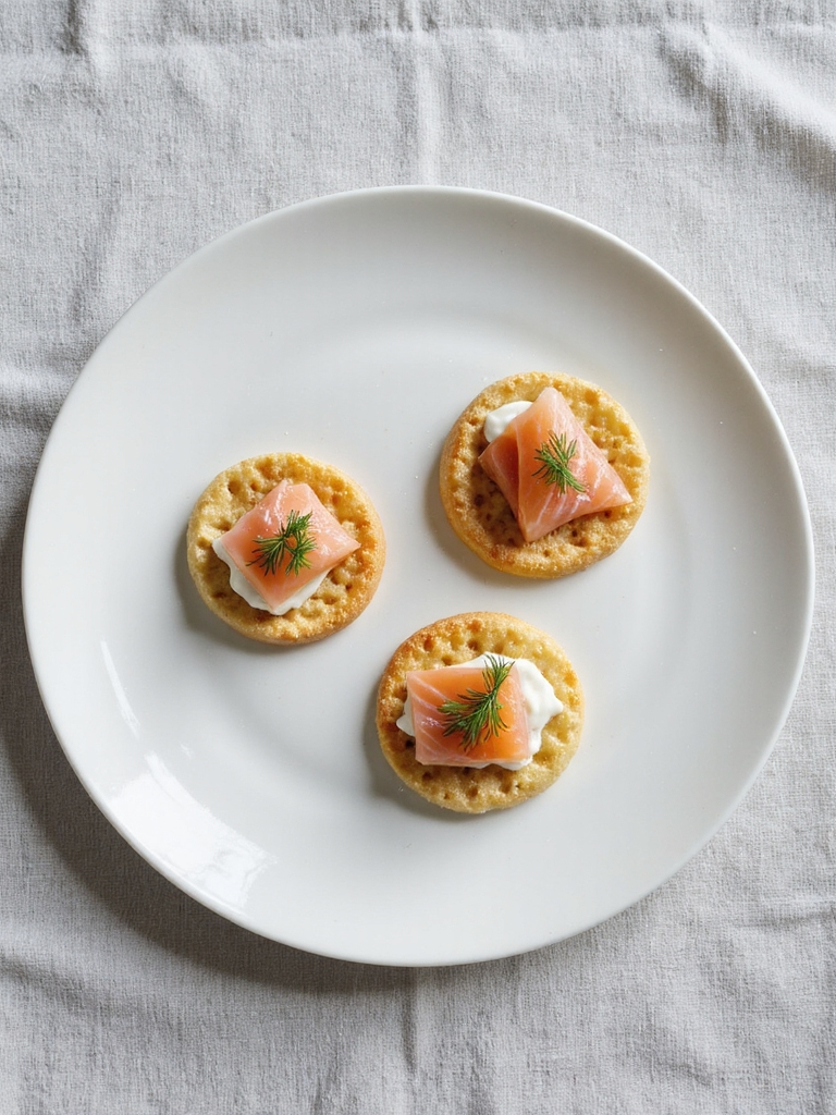 elegant smoked salmon blini