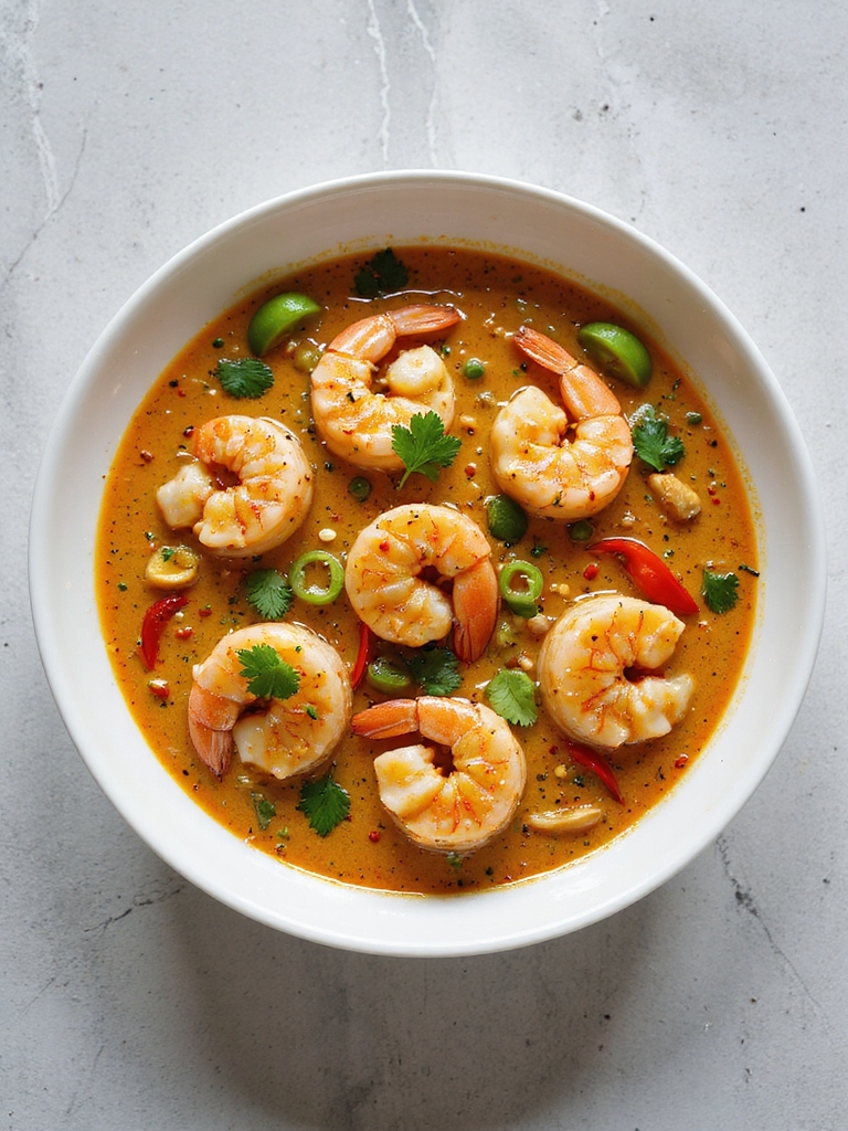 exotic coconut curry shrimp