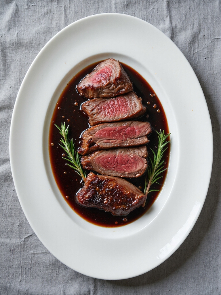 flank steak with red wine