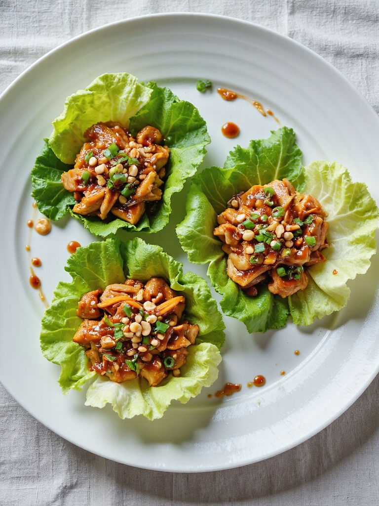 flavorful chicken lettuce cups