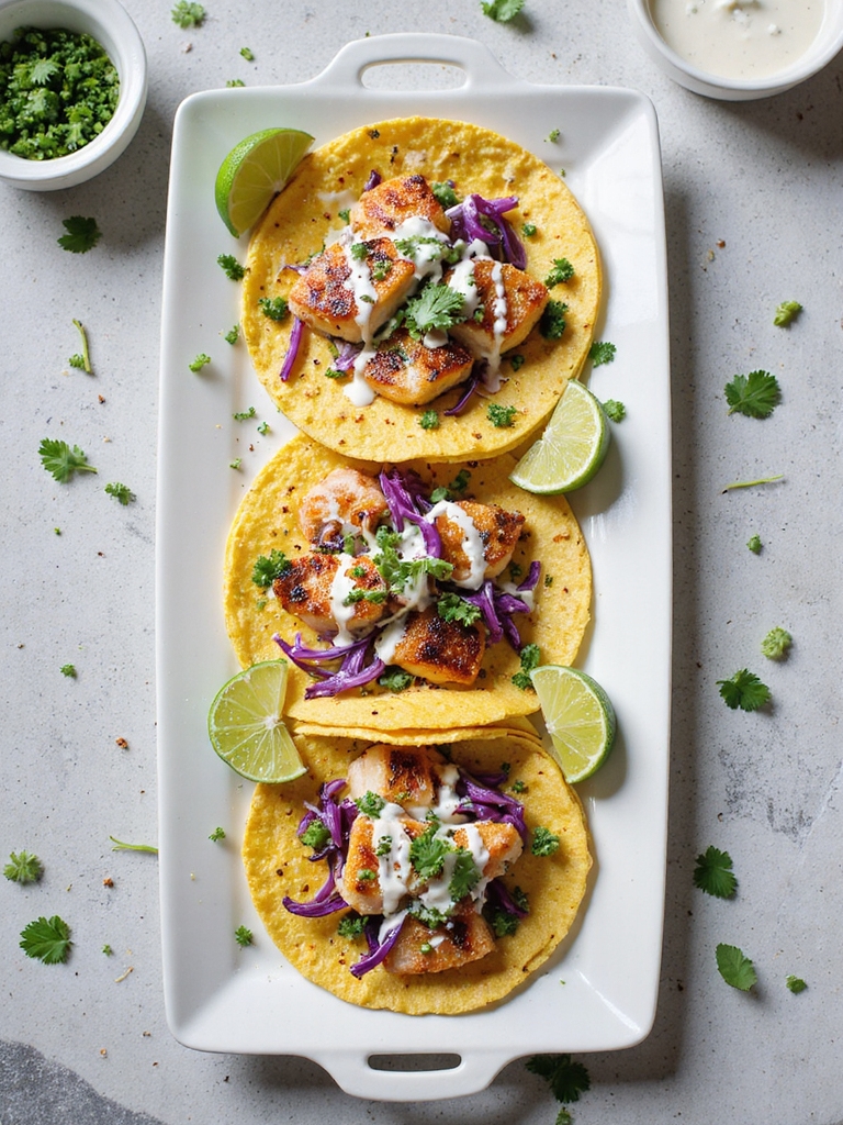 flavorful cod fish tacos