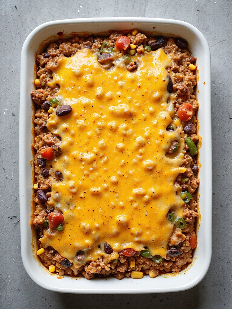 flavorful mexican beef casserole