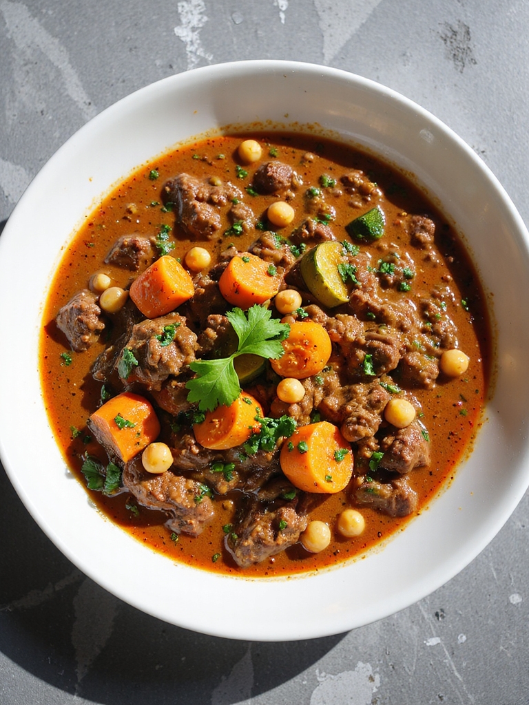 flavorful moroccan beef stew