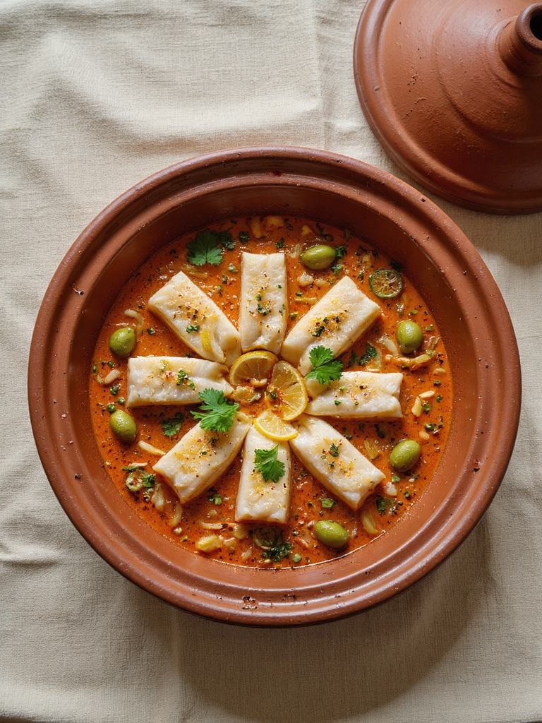 flavorful moroccan fish dish