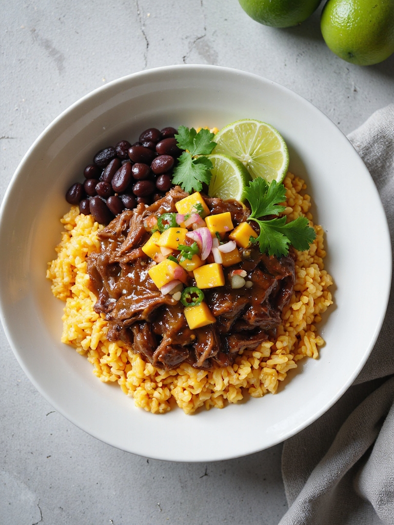flavorful shredded beef taco bowls