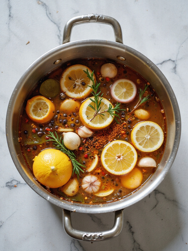 flavorful shrimp boil broth