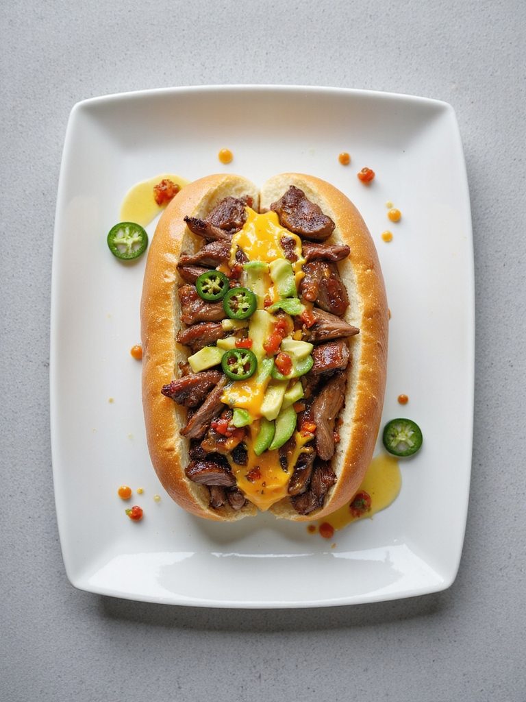 flavorful tex mex cheesesteak fusion