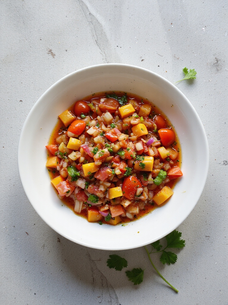 flavorful tomato pepper salsa