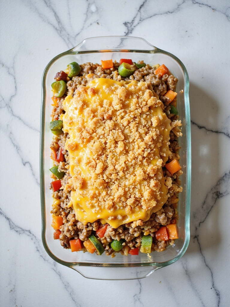 freezing ground beef casserole