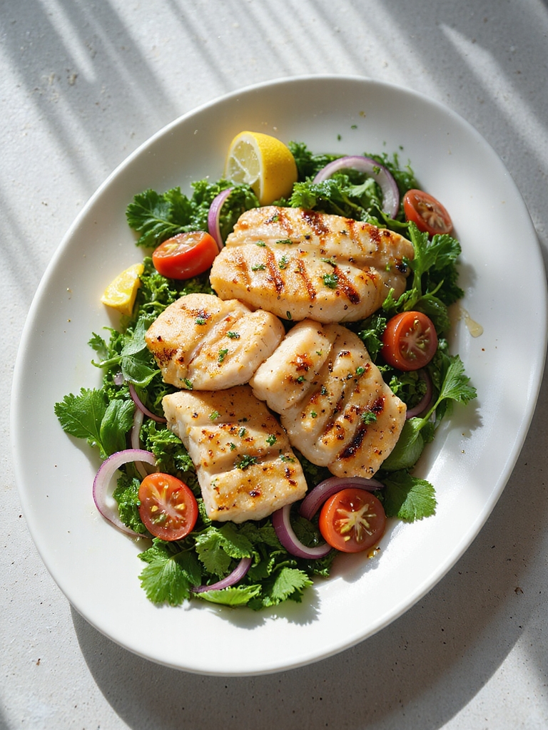 fresh and light seafood salad