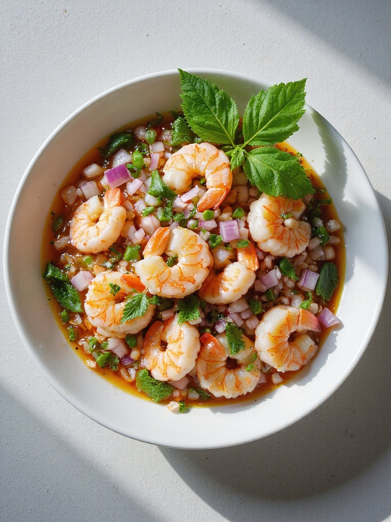 fresh and zesty shrimp ceviche