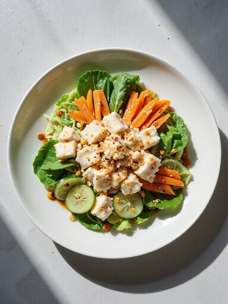 fresh crab ginger salad