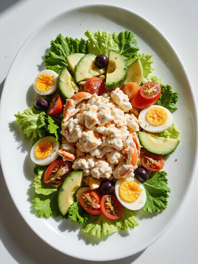 fresh crab salad masterpiece