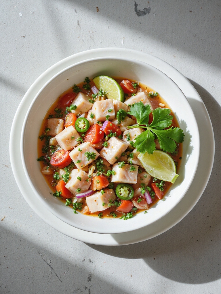 fresh fish lime ceviche