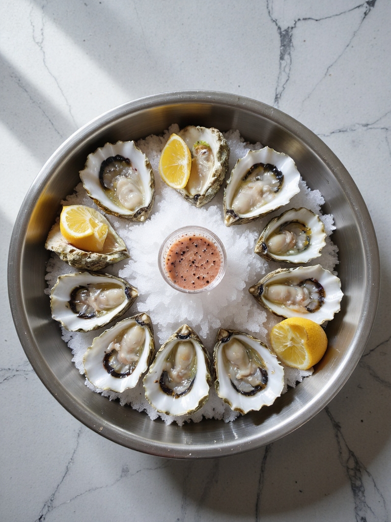 fresh oysters chilled perfection