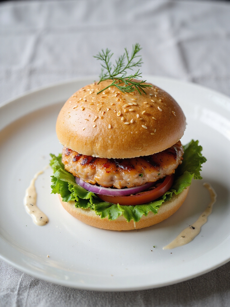 fresh salmon burger recipe