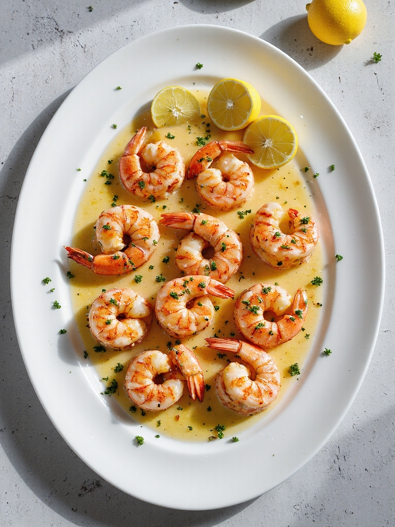 garlic butter grilled shrimp