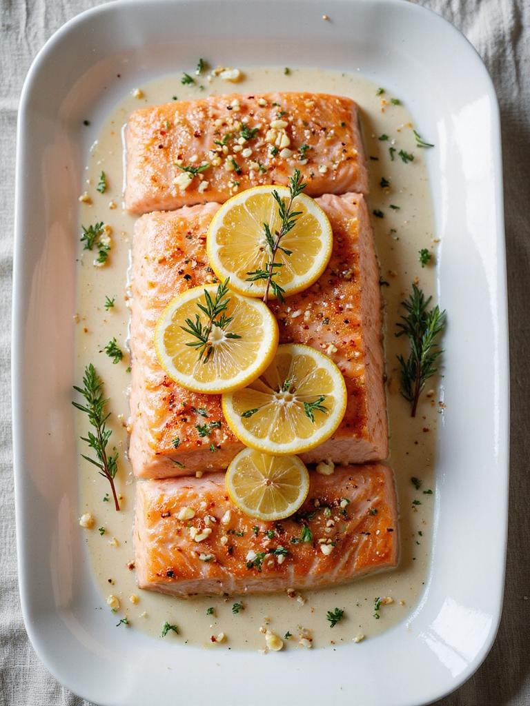 garlic butter salmon recipe