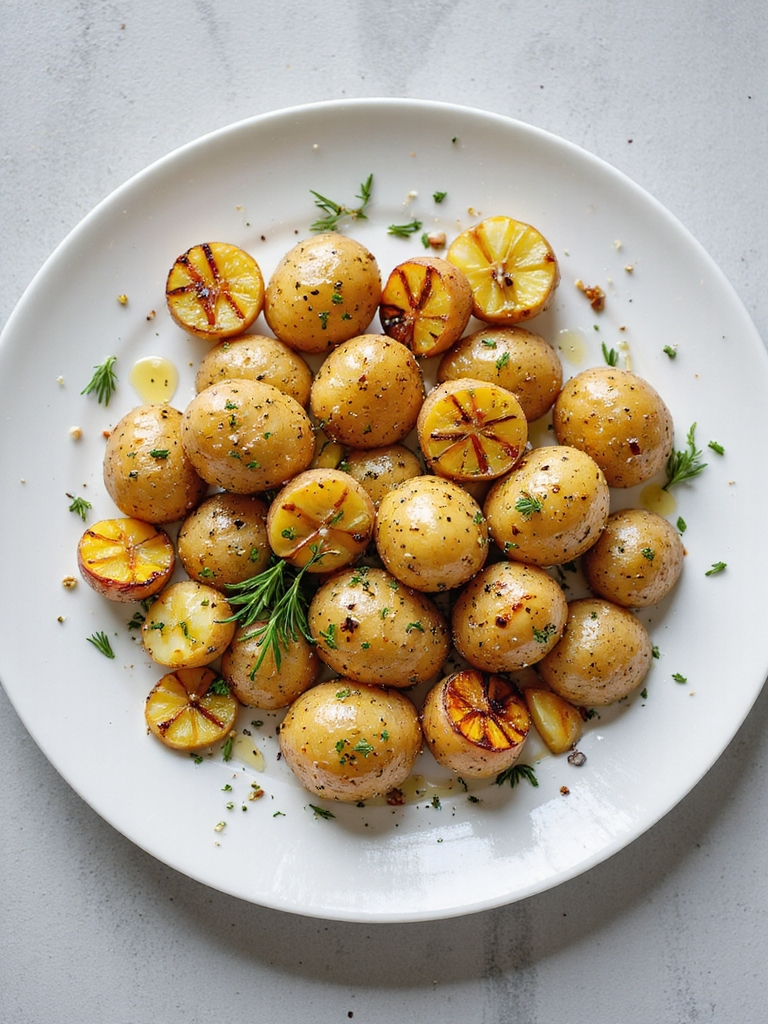garlic herb grilled potatoes recipe