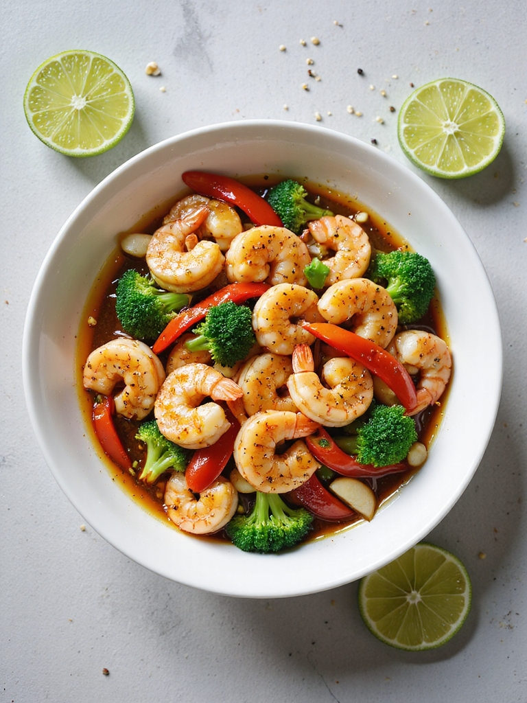 garlic lime shrimp stir fry recipe