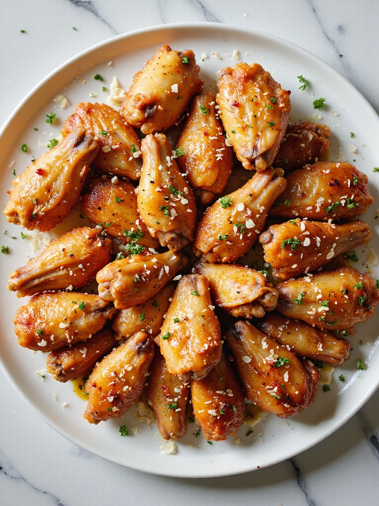 garlic parmesan air fried wings