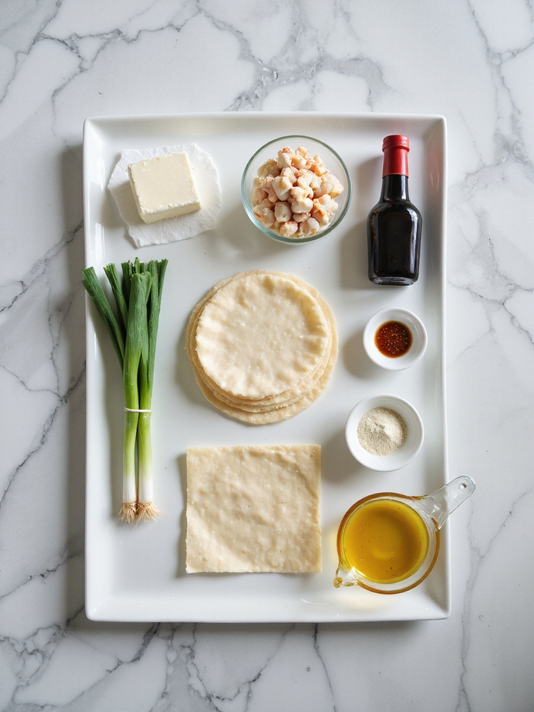 gather ingredients for crab rangoon