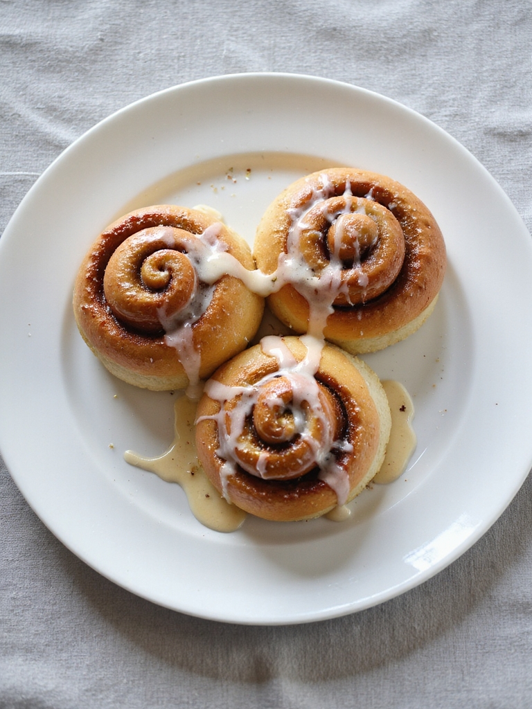 gooey air fryer cinnamon rolls