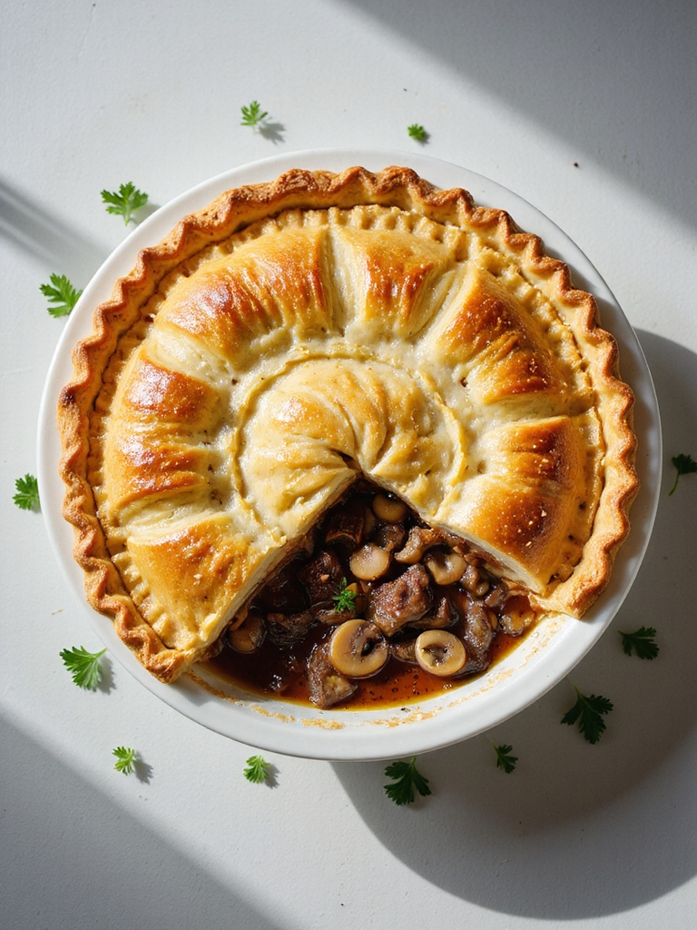 gourmet beef truffle pot pie