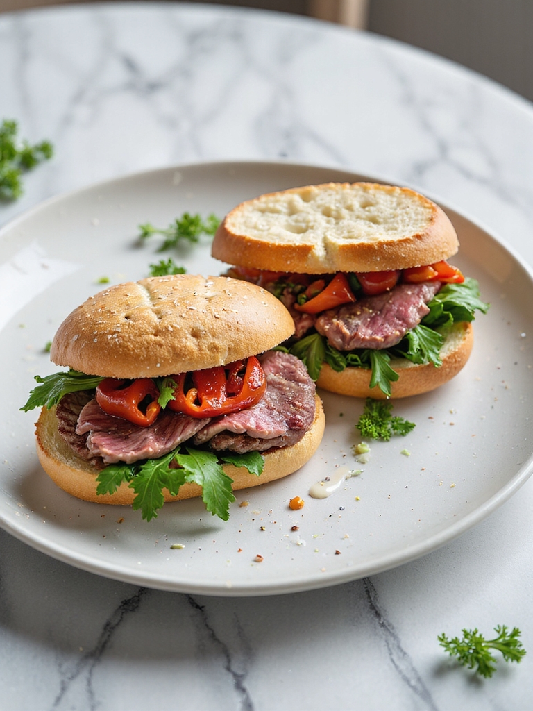 gourmet roast beef sandwich