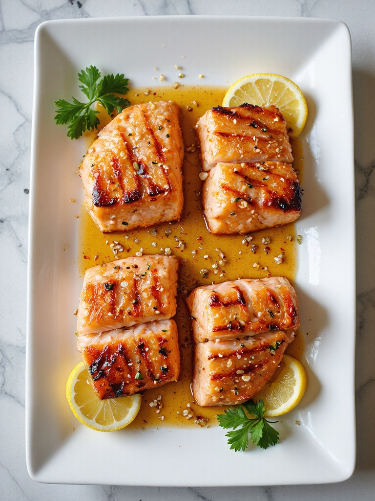 grill honey garlic salmon