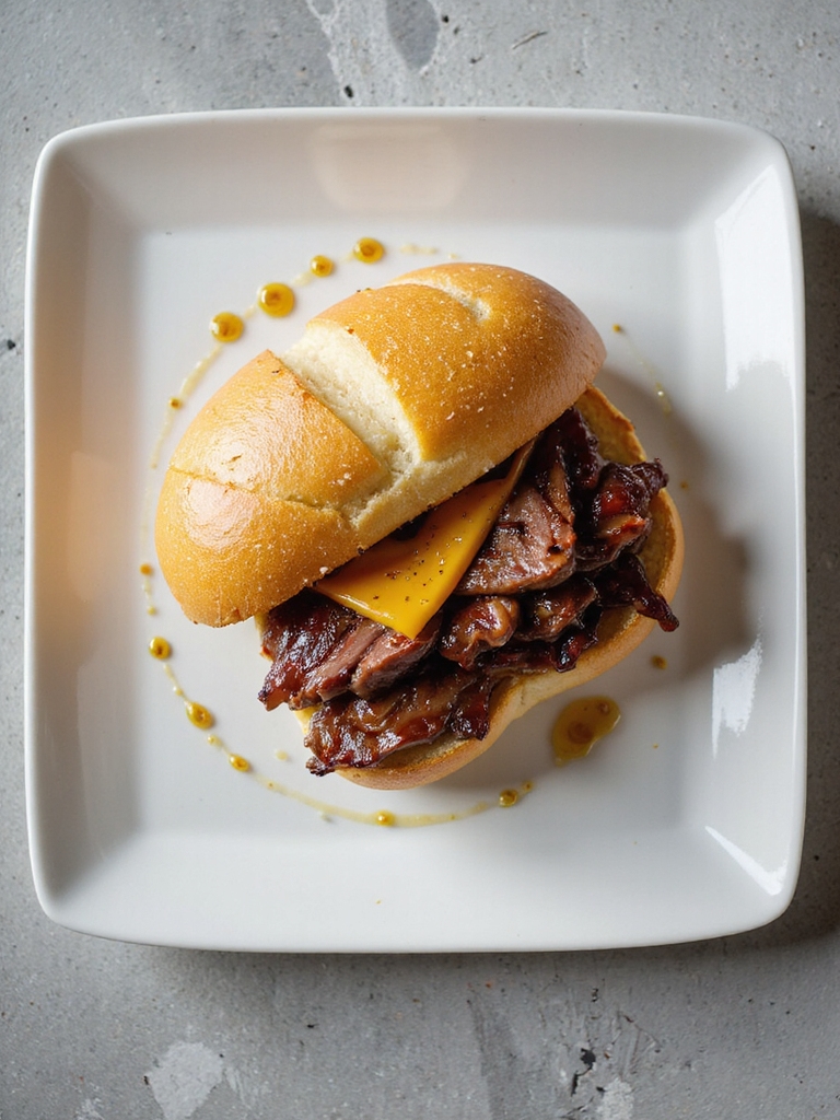 grilled beef mozzarella ciabatta sandwich