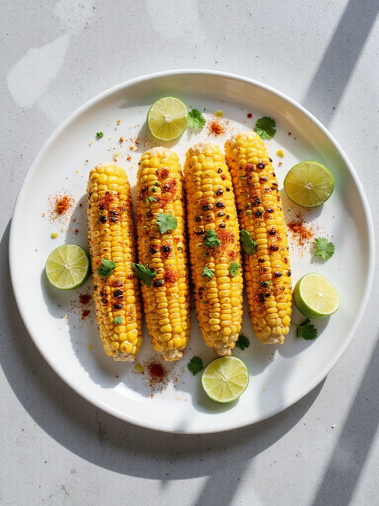grilled corn with lime