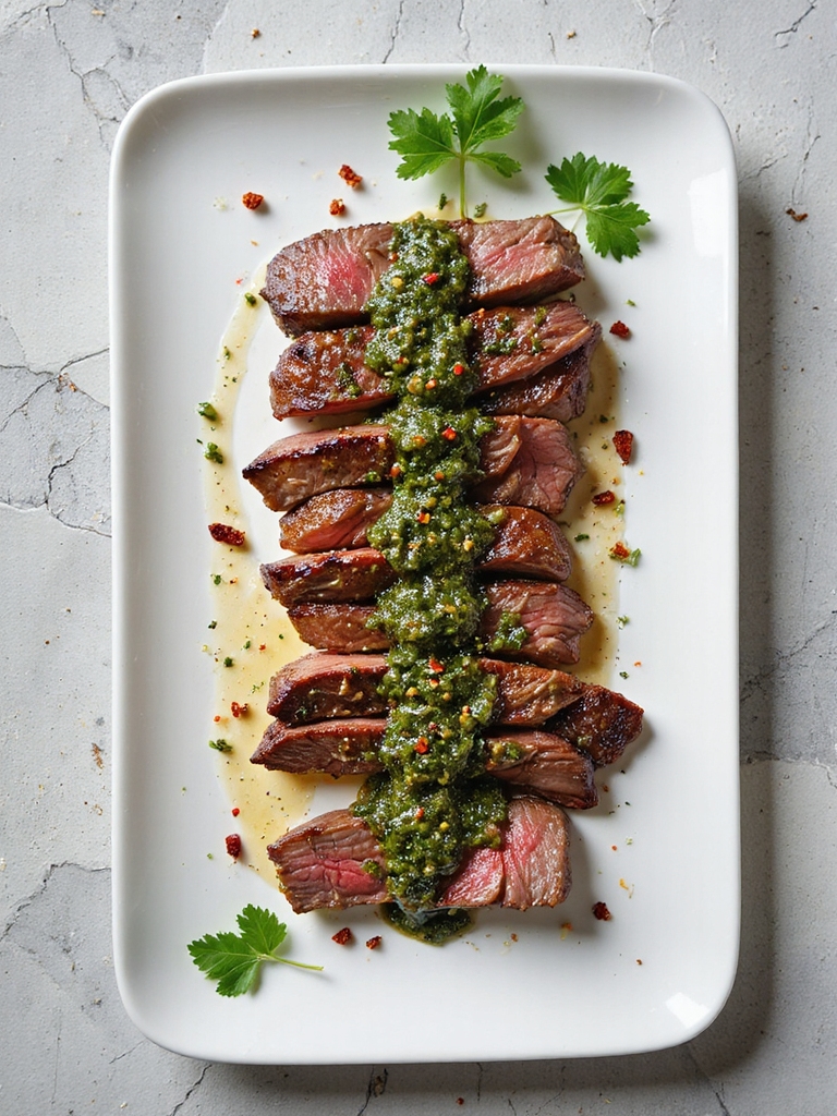grilled flank steak chimichurri delight