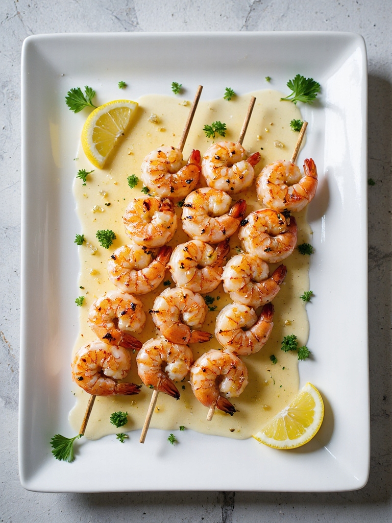 grilled shrimp with garlic butter